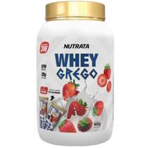 Whey grego morango com chantilly 900gr Whey grego morango com chantilly 900gr