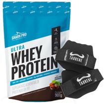 Whey Isolado Concentrado Chocolate Avela 907g Luva Shark Pro Whey Isolado Concentrado Chocolate Avela 907g Luva Shark Pro