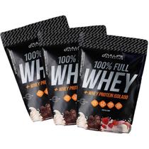 Whey Isolado Concentrado Zero Açúcar 900g Kit 3 Unidades