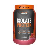 Whey isolado protein morango 900g pote 26g proteina new