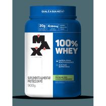 Whey Max Titanium Concentrado 100% Proteina Pure 900g Sabor Pistache C Choc Bco