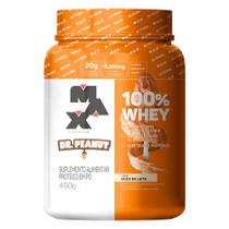 Whey Max Titanium DR. Peanut 20g de Proteína Sabor Doce de Leite 450g