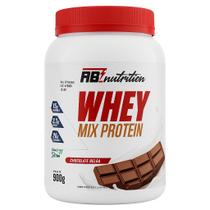 Whey Mix Protein ABSOLUT 900g Chocolate Belga com BCAA e Glutamina