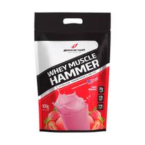 Whey muscle Hammer 900gr Morango Bodyaction