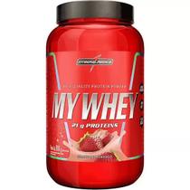 Whey My Whey Pó Integral Medica Shake de Morango 900g Pote