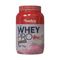 Whey Pro Gourmet (1kg) - Milkshake de Morango - Health Time Nutrition