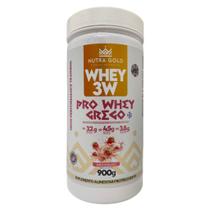 Whey Pro Grego Sabor Morango 900g Nutra Gold
