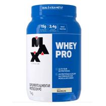 Whey PRO Max Titanium Whey Protein e BCAA Sabor Baunilha 1Kg