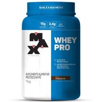 Whey Pro Max Ttitanium Pote 1 kg Sabor Chocolate - Max Titanium
