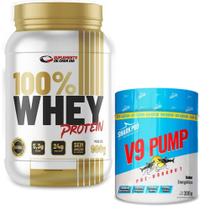 Whey protein 100% 900g + v9 energético 300g - shark pro Whey protein 100% 900g + v9 energético 300g - shark pro