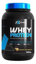 WHEY PROTEIN 100 CONCENTRADO FX SPORTS POTE 900g SABOR BANANA COM CANELA WHEY PROTEIN 100 CONCENTRADO FX SPORTS POTE 900g SABOR BANANA COM CANELA