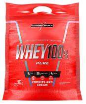 Whey Protein 100% Concentrado Pure Sabor Cookies And Cream Sachê de 900g -Integralmedica