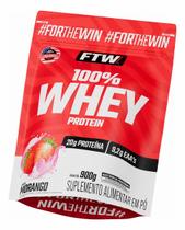 Whey Protein 100% Concentrado Refil 900g - FTW Sabor:Morango Whey Protein 100% Concentrado Refil 900g - FTW Sabor:Morango