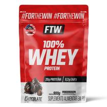 Whey Protein 100 Concentrado Refil 900g Sabor Chocolate FTW