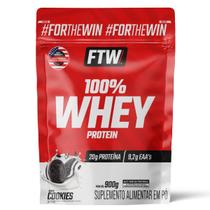 Whey Protein 100 Concentrado Refil 900g Sabor Cookies FTW