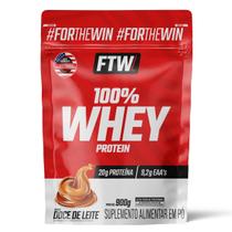 Whey Protein 100 Concentrado Refil 900g Sabor Doce de leite FTW