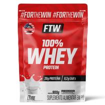 Whey Protein 100 Concentrado Refil 900g Sabor Leite FTW