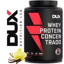 Whey Protein 100% Concentrado Sabor Baunilha Pote de 900g-Dux Nutrition