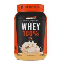 Whey protein 100% concentrado (sabores variados) pote 900g - new millen