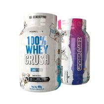 Whey Protein 100% Crush ( Zero Lactose e Zero Glúten ) Under Labz Sabores 900g