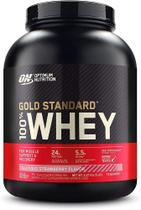 Whey Protein 100% Gold Standard Morango Optimum Nutrition 5lb/ 2,270 kg