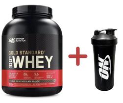 Whey Protein 100% Gold Standard, Optimum Nutrition, Chocolate, 2270 g + Coqueteleira Optimum