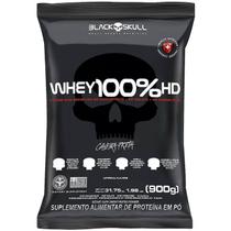 Whey Protein 100% HD Black Skull 900g - Proteína 3W (Wpc + Wpi + Wph)