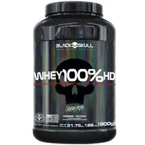 Whey Protein 100%HD Black Skull Pote 900g - 3w Isolado Concentrado Hidrolisado