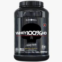 Whey Protein 100%HD Black Skull Pote 900g - 3w Isolado Concentrado Hidrolisado