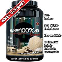 Whey Protein 100% HD Pote GOURMET Concentrado Isolado Hidrolisado Black Skull