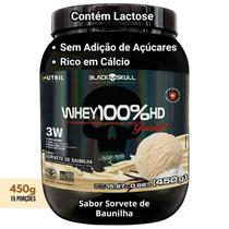 Whey Protein 100% HD Pote GOURMET Concentrado Isolado Hidrolisado Black Skull