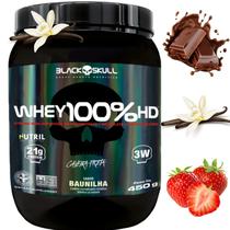 Whey Protein 100 HD Pure 450g Pote BLACK SKULL Isolado Hidrolisado Concentrado Suplemento de Proteína Whey Protein 100 HD Pure 450g Pote BLACK SKULL Isolado Hidrolisado Concentrado Suplemento de Proteína