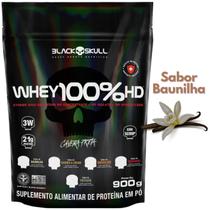 Whey Protein 100% HD Pure 900g BLACK SKULL ( Isolado - Hidrolisado - Concentrado ) Suplemento de Proteína
