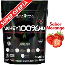 Whey Protein 100% HD Pure 900g BLACK SKULL ( Isolado - Hidrolisado - Concentrado ) Suplemento de Proteína