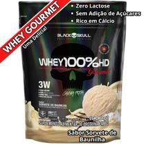 Whey Protein 100 HD Refil Black Skull Isolado Hidrolisado Concentrado Whey Protein 100 HD Refil Black Skull Isolado Hidrolisado Concentrado