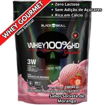 Whey Protein 100 HD Refil Black Skull Isolado Hidrolisado Concentrado