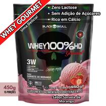 Whey Protein 100% HD Refil GOURMET Black Skull (Isolado - Hidrolisado - Concentrado)
