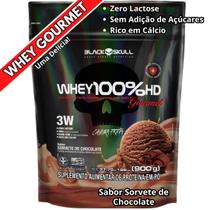 Whey Protein 100% HD Refil GOURMET Black Skull (Isolado - Hidrolisado - Concentrado)