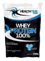 Whey Protein 100% - Healthtime (2,1kg) - Morango - Health Time Whey Protein 100% - Healthtime (2,1kg) - Morango - Health Time