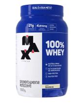 Whey Protein 100 Max Titanium 900g 21g Proteina Suplemento Hipertrofia Chocolate Baunilha Whey Protein 100 Max Titanium 900g 21g Proteina Suplemento Hipertrofia Chocolate Baunilha