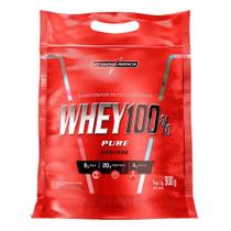 Whey Protein 100% Pure Integralmédica Concentrado Morango Refil 900g