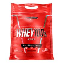 Whey protein 100% pure integralmedica diversos sabores suplemento em pó sachê 900g