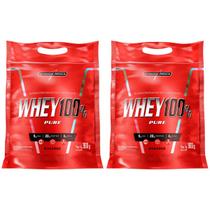 Whey protein 100% pure integralmedica diversos sabores suplemento em pó sachê 900g