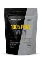 Whey protein 100% pure probiotica refil 900 gramas sabor chocolate