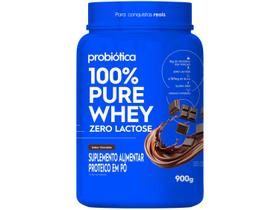 Whey Protein 100% Pure Zero Lactose 900G - Chocolate - Probiótica