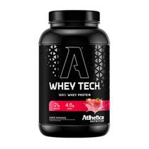 Whey Protein 100% Tech 900G Morango Atlhetica Nutrition