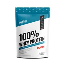 Whey Protein 100% Whey Refil 1800g Sabor Morango Shark Pro