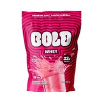 Whey protein 22g proteina mousse de morango 450g bold