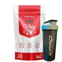 Whey Protein 2W 900g Refil - Puretech + Coqueteleira