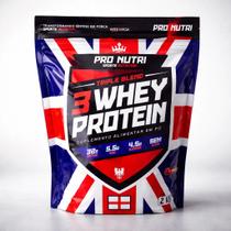 Whey Protein 3w 2kg Pró Nutri - Refil Pouch